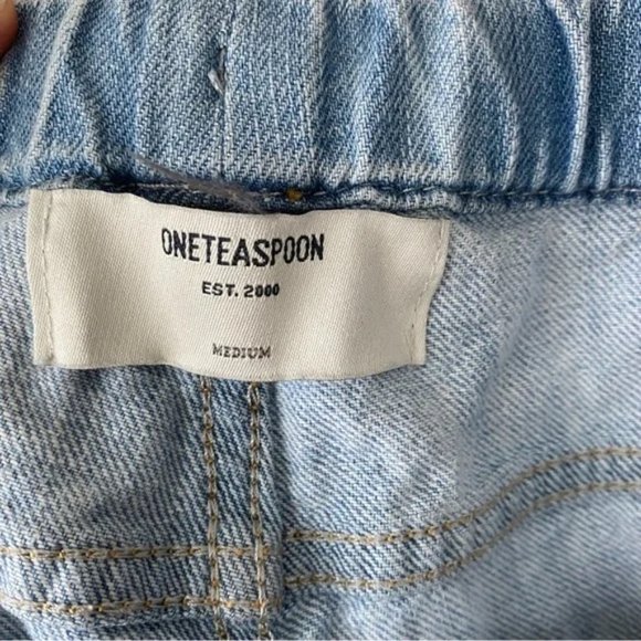 One Teaspoon Shabbies Drawstring Boyfriend Jeans - medium - Hustler Blue - Picture 10 of 14